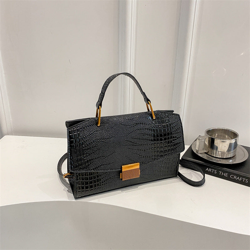 Damen elegante Umschlagtasche mit edlem Krokodilleder-Effekt Nord Taschen