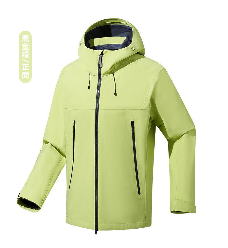 Herren wasser- und winddichte Softshell-Outdoorjacke mit verstellbarer Kapuze Nord Taschen