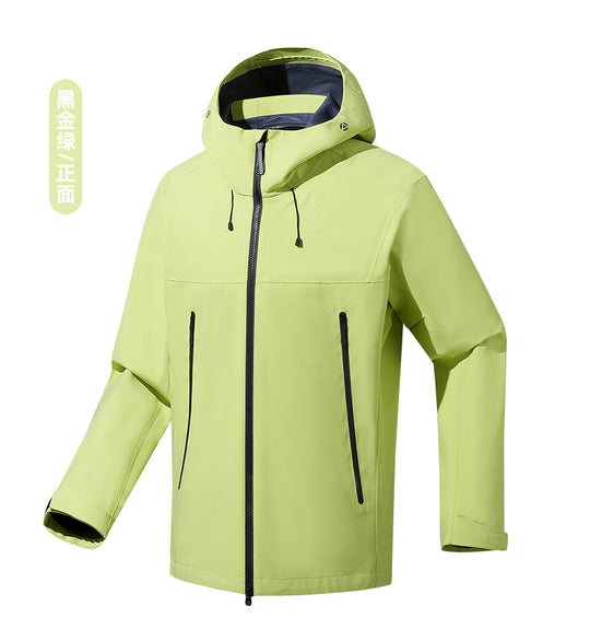 Herren wasser- und winddichte Softshell-Outdoorjacke mit verstellbarer Kapuze Nord Taschen