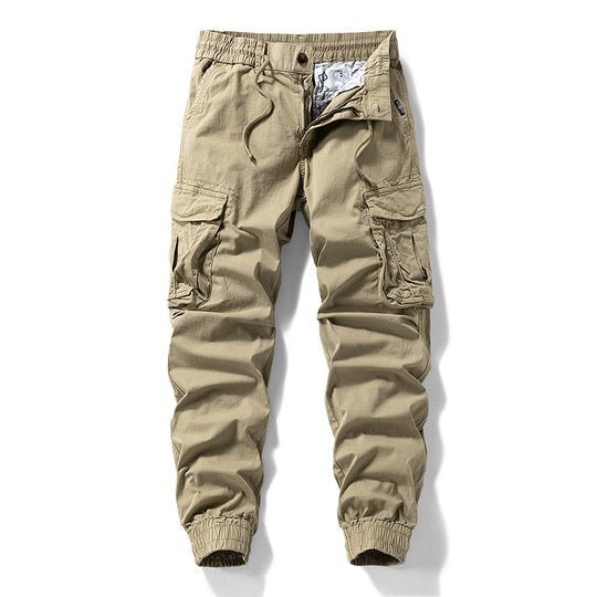 Herren Funktionale Cargo-Jogginghose mit ergonomischen Knieabnähern, Kordelbund und großvolumigen Klappentaschen Nord Taschen