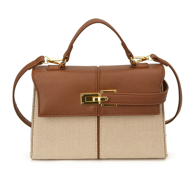 Damen strukturierte Handtasche mit elegantem Kettenverschluss Nord Taschen