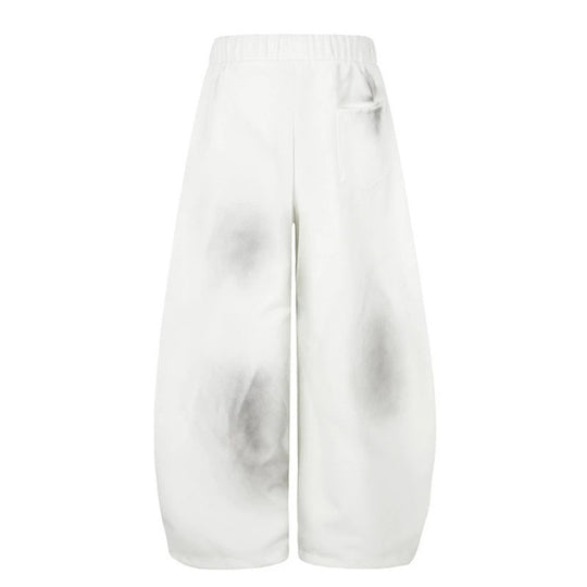 Damen Extraweite Palazzo-Sweathose mit Tunnelzugbund, Stern-Applikation und soften Batik-Effekt Nord Taschen