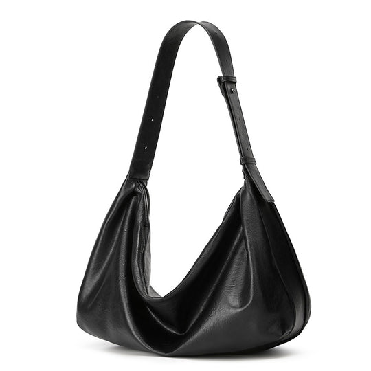 Damen Hobo-Tasche mit eleganter Drapierung und verstellbarem Schulterriemen Nord Taschen