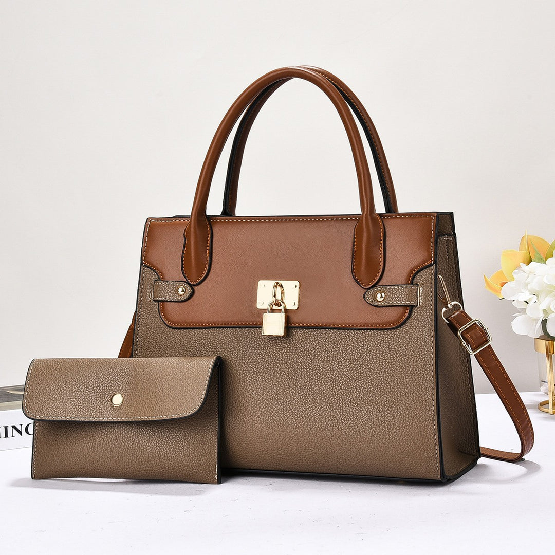 Damen strukturierte Handtasche mit abnehmbarer Mini-Geldbörse Nord Taschen