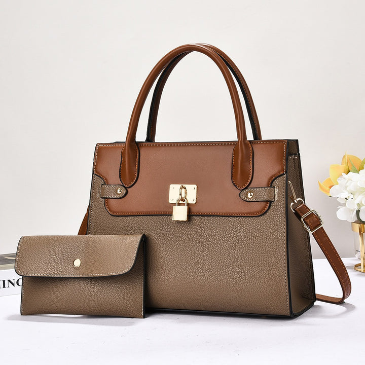 Damen strukturierte Handtasche mit abnehmbarer Mini-Geldbörse Nord Taschen
