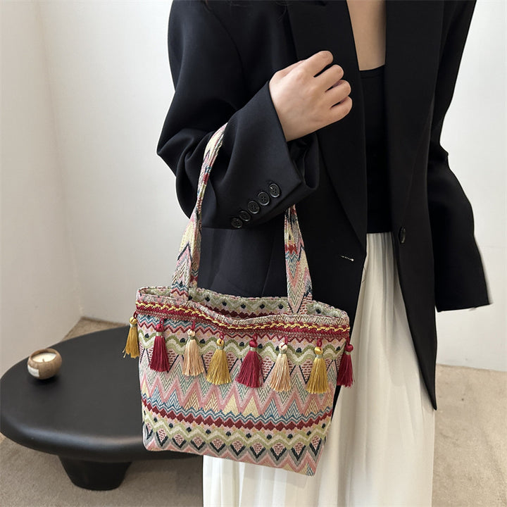 Damen modische Tragetasche mit einzigartigem ethnischen Design Nord Taschen