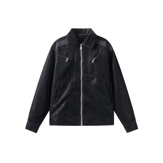 Herren Leichte Bomberjacke im Field‑Style mit durchgehendem Reißverschluss und Zipper‑Brusttaschen Nord Taschen