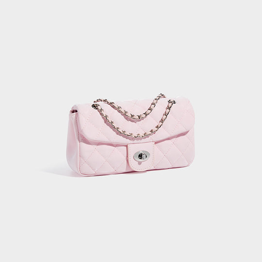 Damen Clutch-Tasche mit eleganter Steppverarbeitung und feinem Kettenriemen Nord Taschen