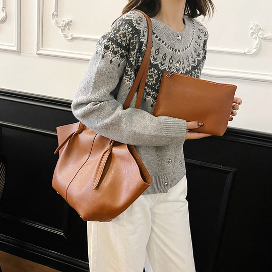 Damen vielseitige Handtasche mit abnehmbarem Kosmetiktäschchen Nord Taschen