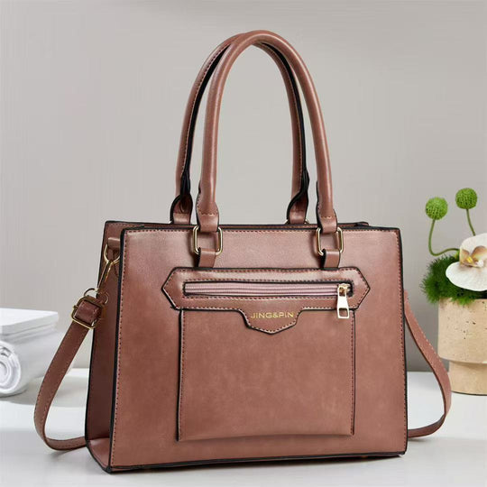 Damen Handtasche mit abnehmbarem Schulterriemen und strapazierfähiger Lederoberfläche Nord Taschen