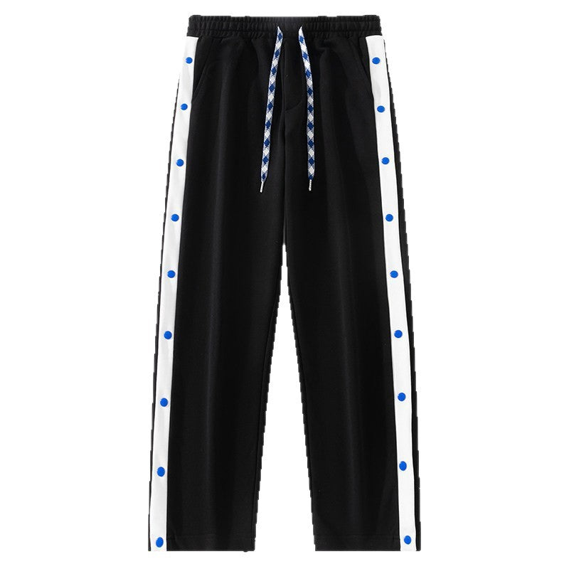 Herren Relaxed-Fit Sweathose mit seitlicher Druckknopfleiste und teilbarer Beinöffnung Nord Taschen