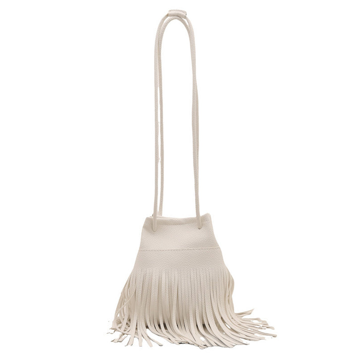 Damen Beuteltasche mit fransigem Design und praktischem Kordelzug Nord Taschen