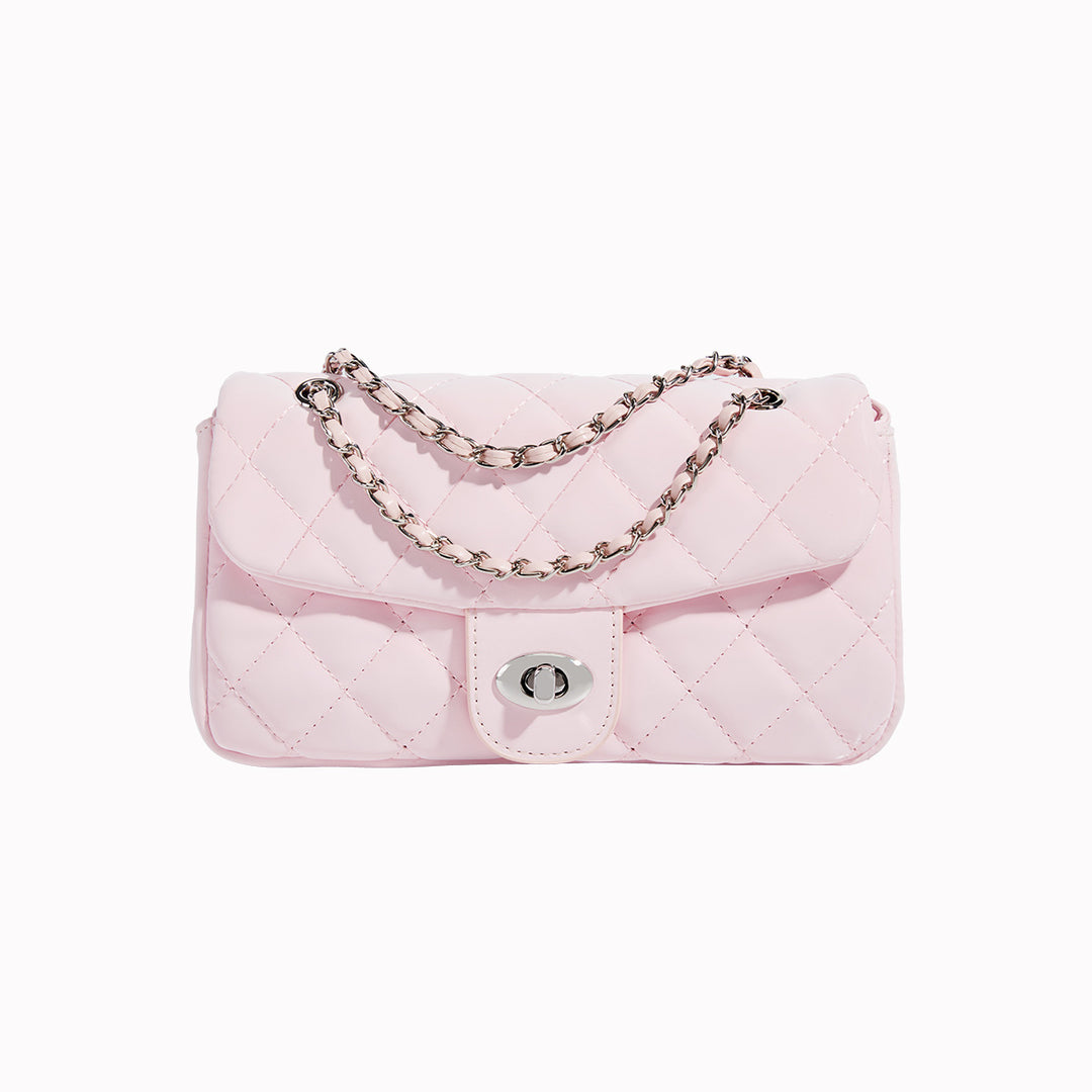 Damen Clutch-Tasche mit eleganter Steppverarbeitung und feinem Kettenriemen Nord Taschen
