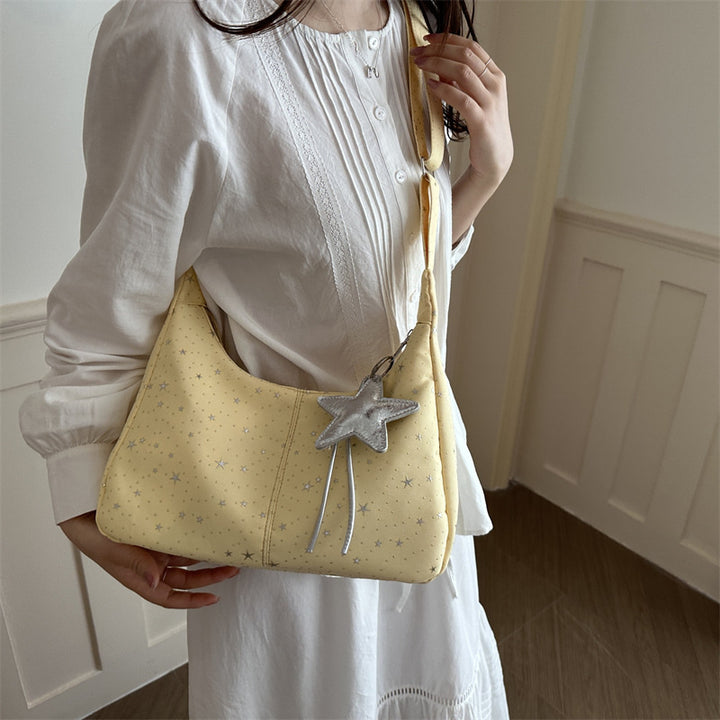 Damen Hobo-Tasche mit funkelndem Sternenmotiv und gepolstertem Tragegriff Nord Taschen