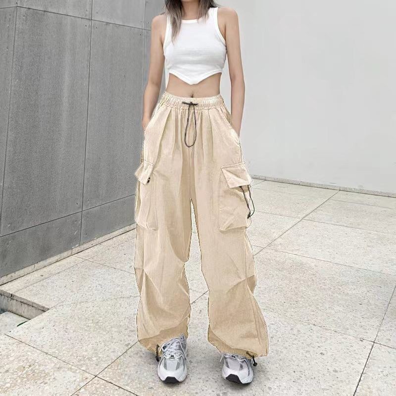 Damen Cargo-Hose mit weitem Schnitt und praktischen Taschen