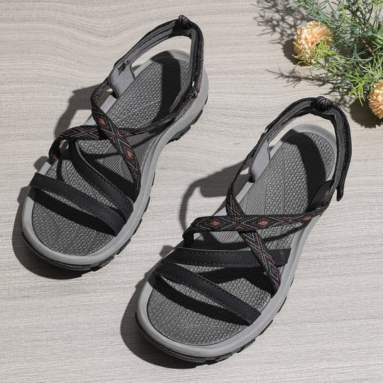 Damen Sportliche Trekking-Sandalen mit verstellbarem Riemen und gepolsterter Sohle - Vittorelli