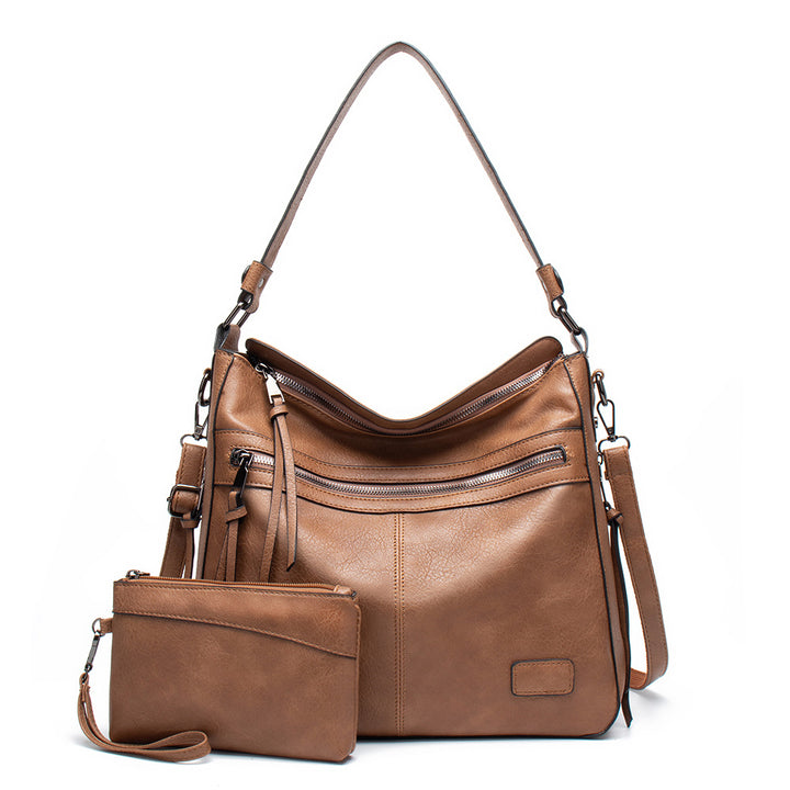Damen Hobo-Tasche mit abnehmbarem Kosmetiktäschchen und eleganten Reißverschlussfächern Nord Taschen