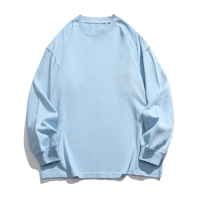 Unisex Weites Oversize-Langarmshirt im Heavyweight-Slouch-Stil mit Drop-Shoulder Nord Taschen