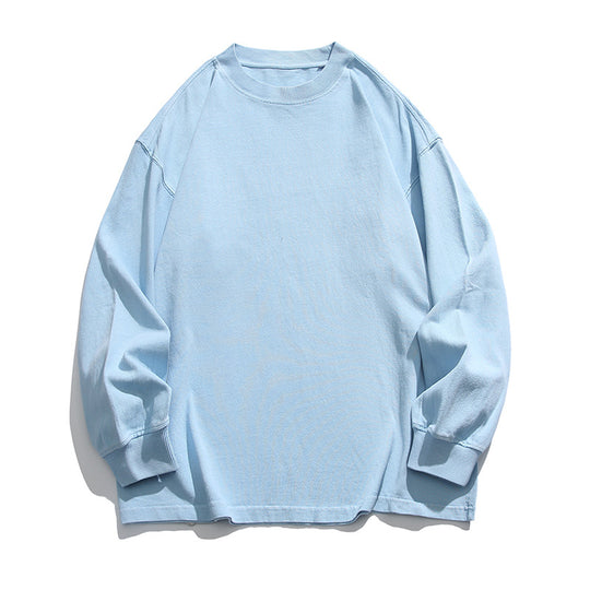 Unisex Weites Oversize-Langarmshirt im Heavyweight-Slouch-Stil mit Drop-Shoulder Nord Taschen