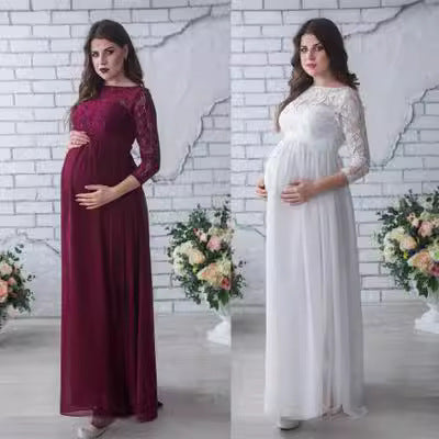 Elegantes Umstands Abendkleid