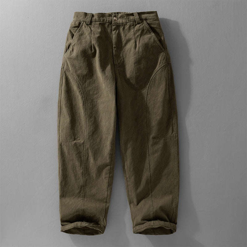 Herren Lockere Cargohose im Utility‑Stil mit verstärkten Kniepaneelen und konischem Bein Nord Taschen