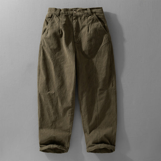 Herren Lockere Cargohose im Utility‑Stil mit verstärkten Kniepaneelen und konischem Bein Nord Taschen