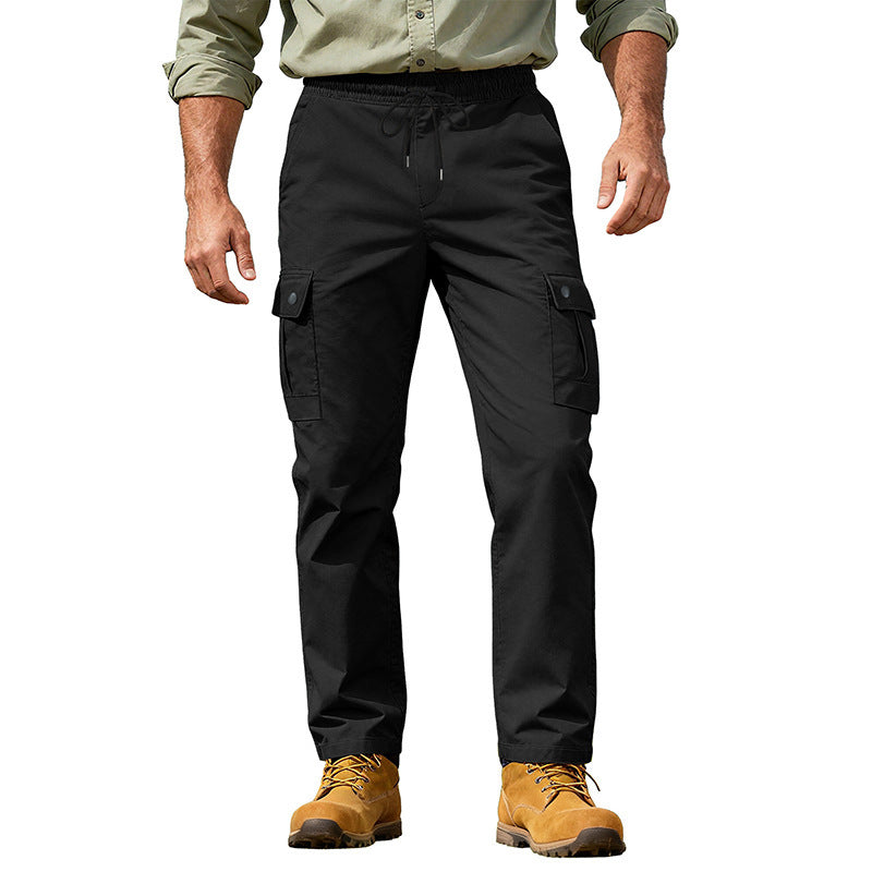 Herren Utility-Cargo-Hose mit elastischem Bund, verstellbarem Kordelzug und Mehrfachtaschen Nord Taschen