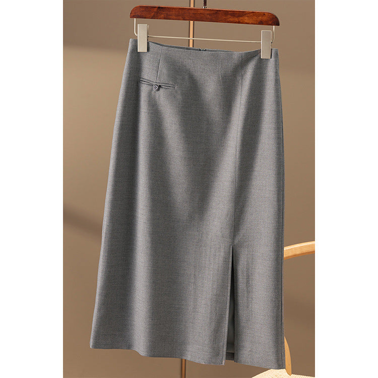 Damen Eleganter, hochausschnittiger Faltenrock Nord Taschen