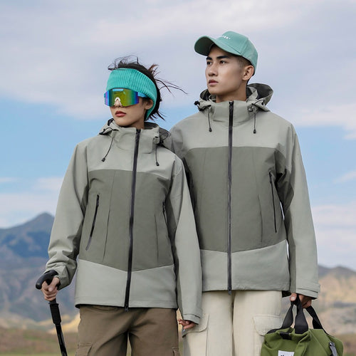 Damen Wetterfeste Urban-Trekkingjacke mit Thermo-Fleece-Inlay und verschweißten Reißverschlüssen Nord Taschen