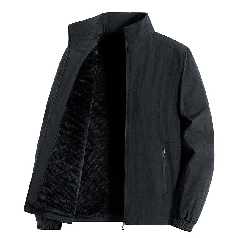 Herren ultraleichte atmungsaktive Freizeitjacke mit Mesh-Innenfutter Stehkragen und Reißverschlusstaschen Nord Taschen