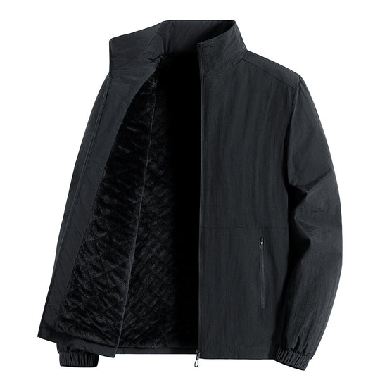 Herren ultraleichte atmungsaktive Freizeitjacke mit Mesh-Innenfutter Stehkragen und Reißverschlusstaschen Nord Taschen