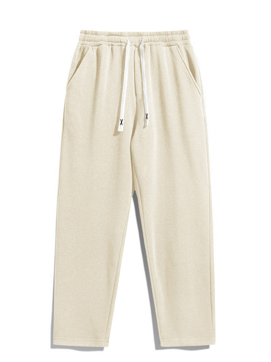 Damen Taillierte Fleece-Jogginghose mit hohem Komfortbund, Kordelzug & Seitentaschen Nord Taschen