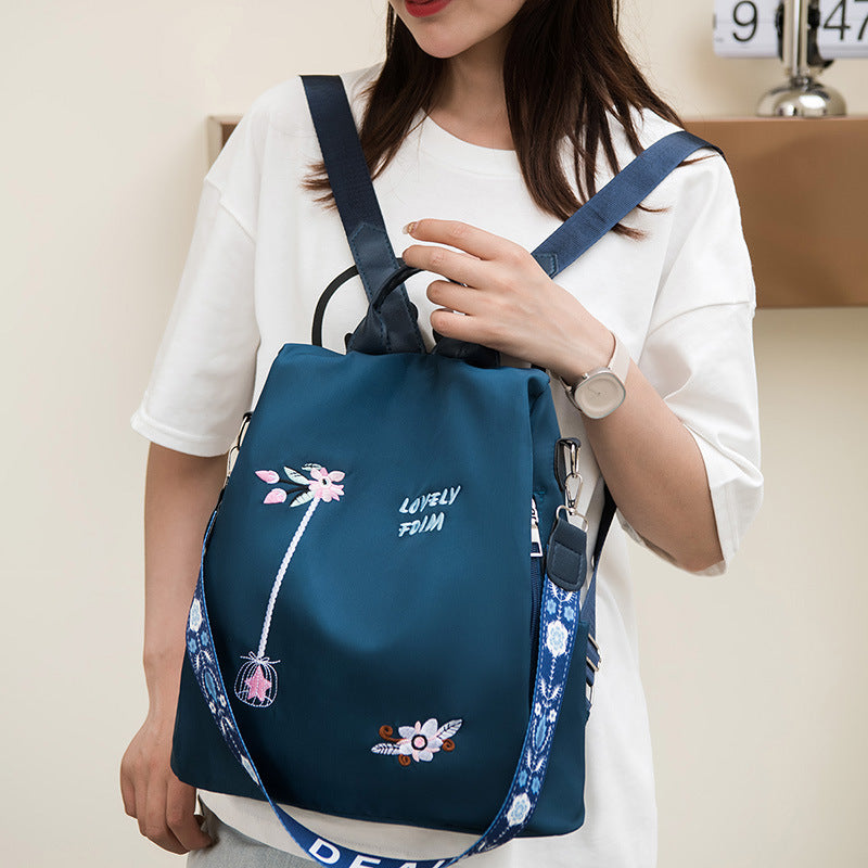 Damen modischer Rucksack mit verspielten Stickereien Nord Taschen
