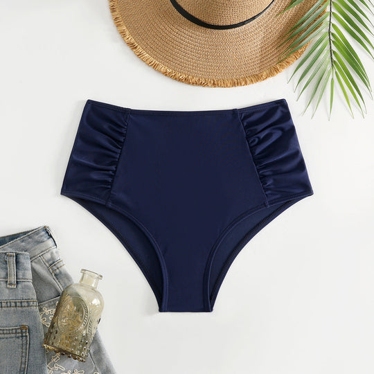 Damen Hoch geschnittener Bikini-Hosen mit Rüschendetails