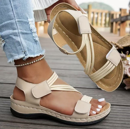 Damen Komfortable Sandalen mit verstellbaren Riemen und anatomischer Fußbettung Nord Taschen