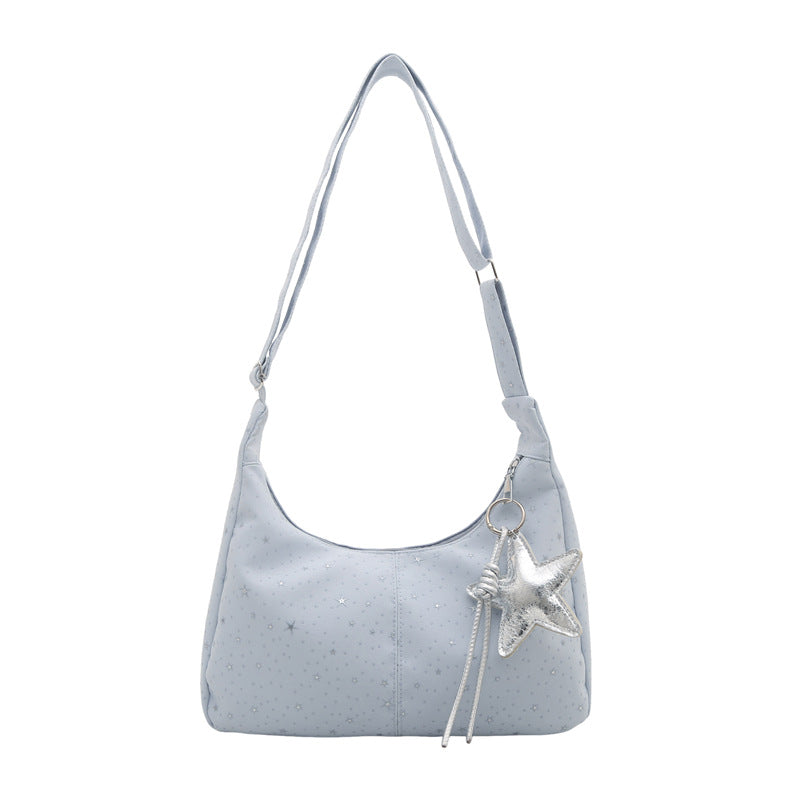 Damen Hobo-Tasche mit funkelndem Sternenmotiv und gepolstertem Tragegriff Nord Taschen