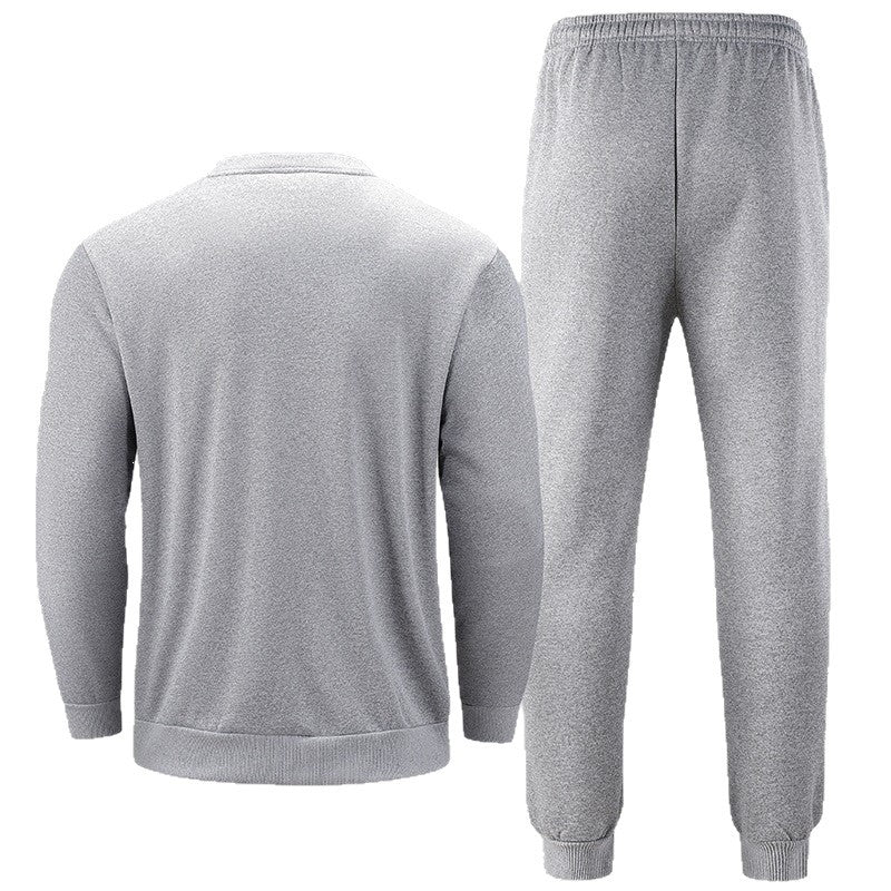 Herren Thermo‑Fleece Lounge‑Set mit Rundhals-Pullover & tapered Jogginghose Nord Taschen