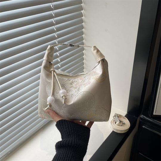 Damen hochwertige Umhängetasche mit floralen Stickereien Nord Taschen
