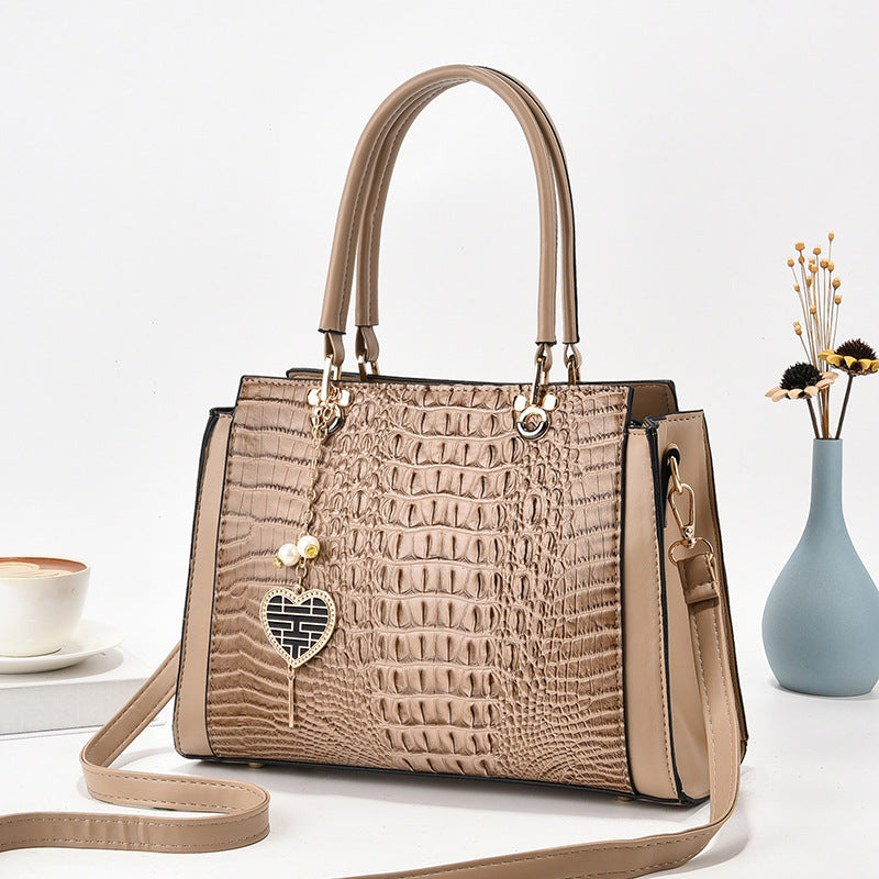 Damen stilvolle Handtasche mit eleganter Prägung Nord Taschen