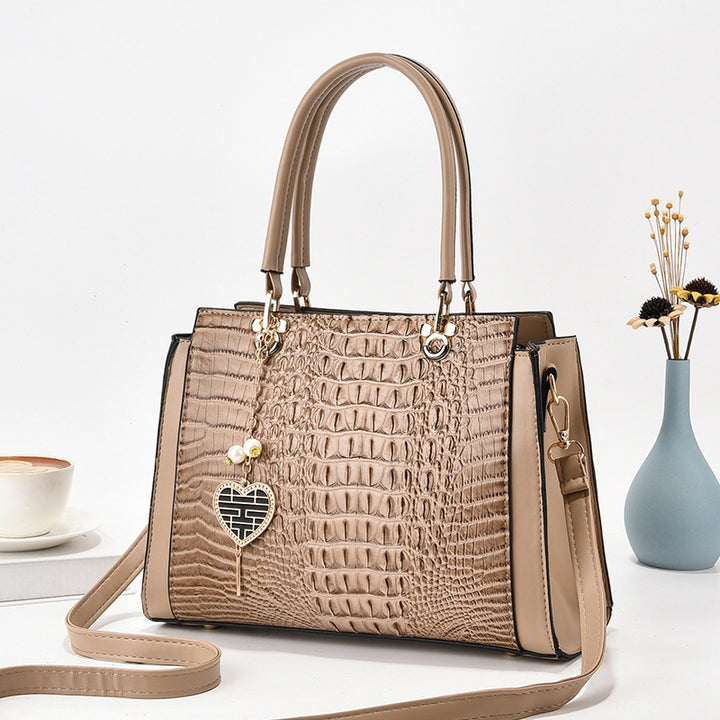 Damen stilvolle Handtasche mit eleganter Prägung Nord Taschen