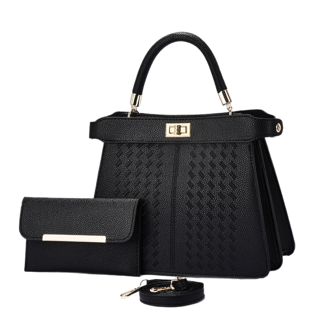 Damen elegante Henkeltasche mit strukturiertem Design und abnehmbarer Clutch Nord Taschen