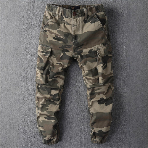 Herren Cargohose im Military-Stil mit elastischen Bündchen und Mehrfachtaschen Nord Taschen