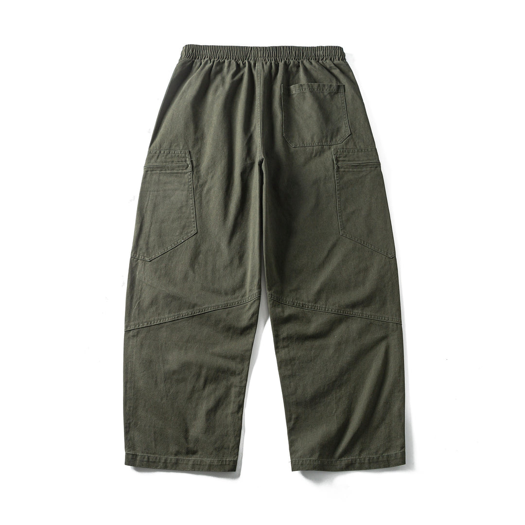 Herren Cropped Cargo-Hose mit elastischem Bund, Tunnelzug und Reißverschlusstaschen Nord Taschen