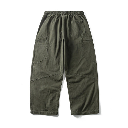 Herren Cropped Cargo-Hose mit elastischem Bund, Tunnelzug und Reißverschlusstaschen Nord Taschen