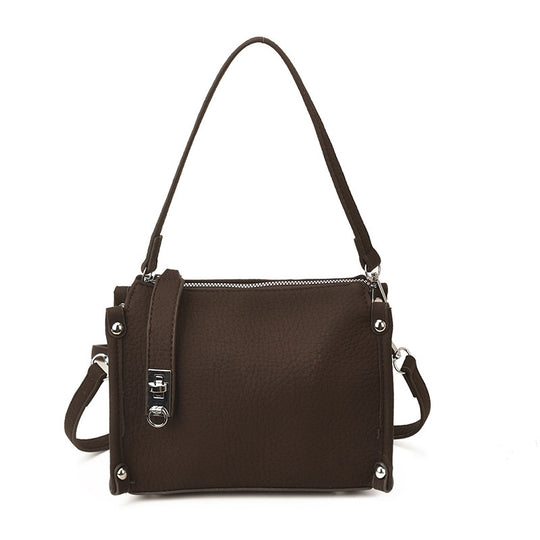Damen Umhängetasche mit luxuriösem Kunstleder und eleganten Details Nord Taschen
