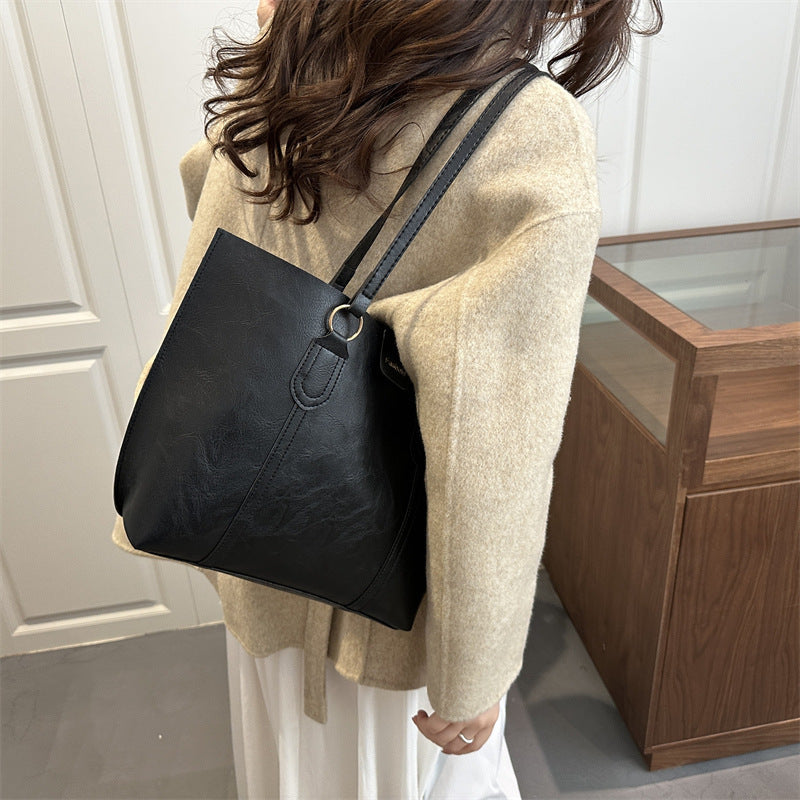 Damen elegante Einkaufstasche mit strukturiertem Design Nord Taschen