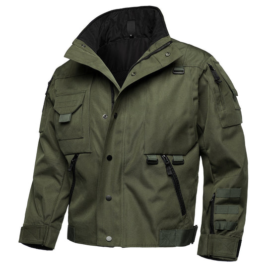 Herren Tactical Field Jacke mit Multi‑Taschen, verstellbaren Bündchen und wasserabweisender Ripstop‑Qualität Nord Taschen