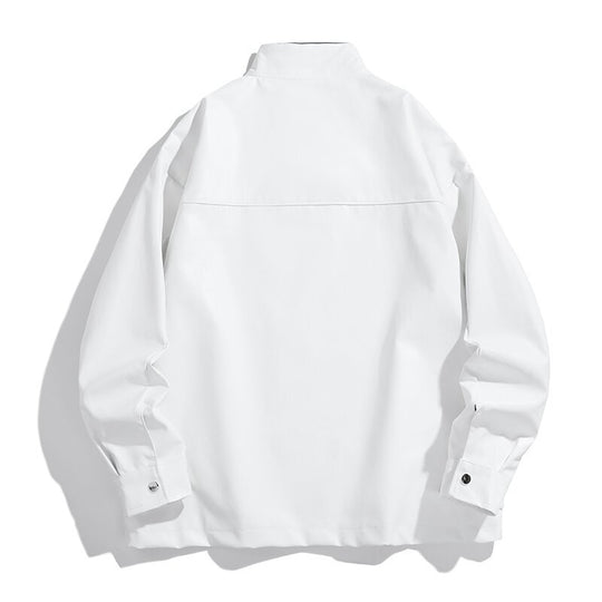 Herren gestickte Utility-Trainingsjacke im Racing‑Look mit Stehkragen Nord Taschen