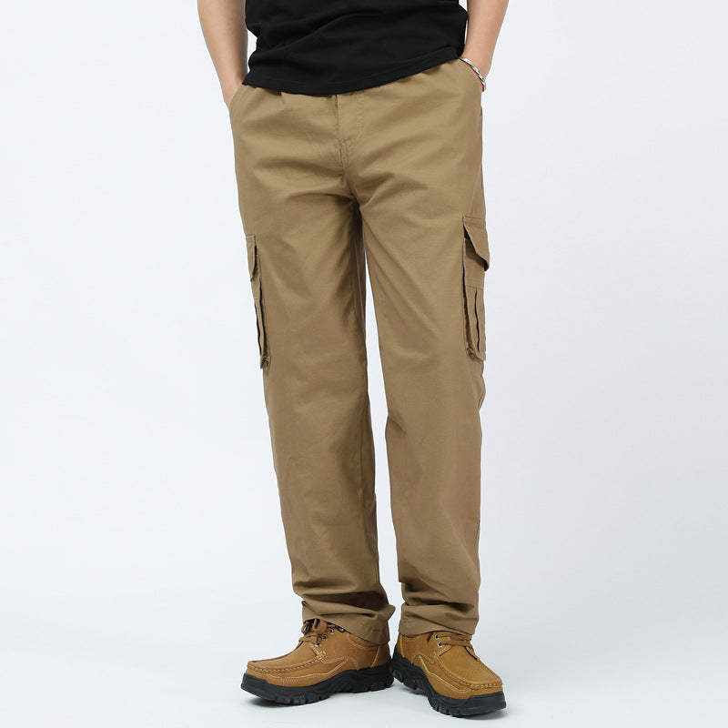 Herren Baumwoll-Twill Cargohose im Relaxed-Fit mit geradem Bein und großem Klappfach Nord Taschen