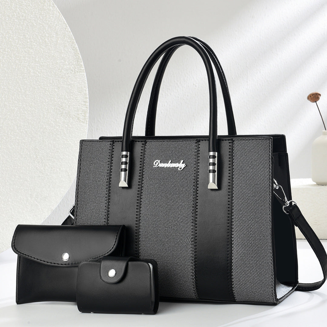 Damen elegante Shopper-Handtasche mit abnehmbaren Geldbörsen Nord Taschen